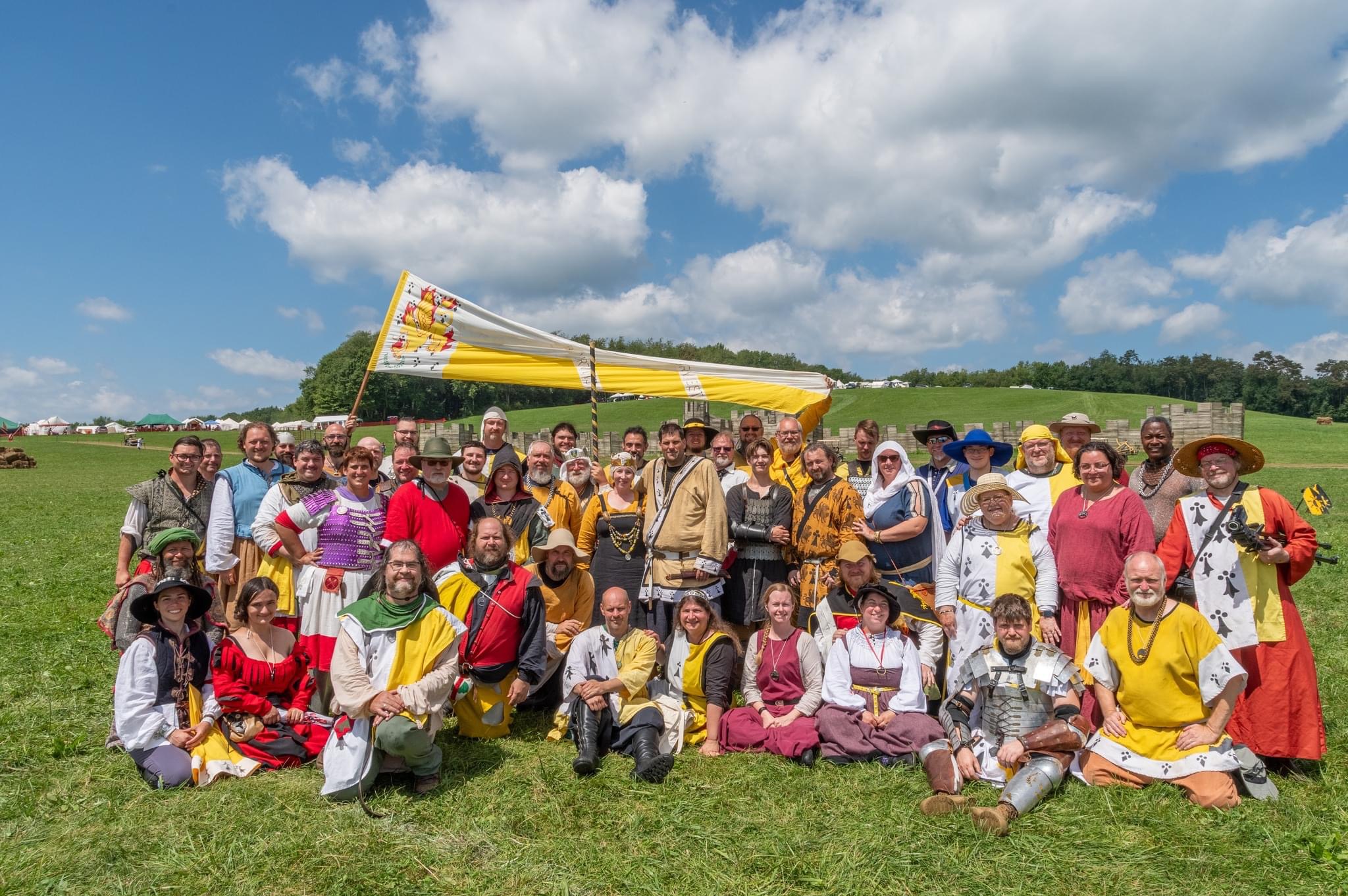 Barony of the Flaming Gryphon members at Pennsic War